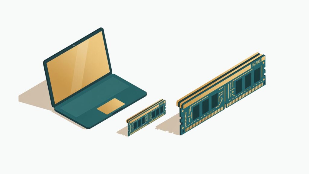 Ilustracja redakcyjna: Ile RAM-u w laptopie do 3000 zł? 8 czy 16 GB w 2026 roku
