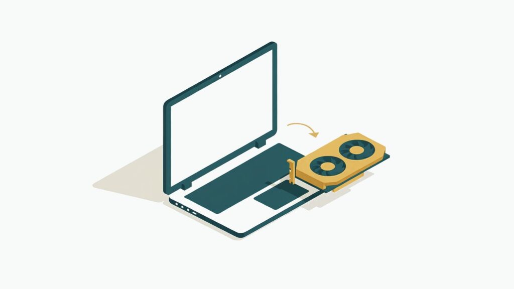 Ilustracja redakcyjna: Jaka karta graficzna do laptopa do gier? RTX 4050, 4060, 5060 i 5070