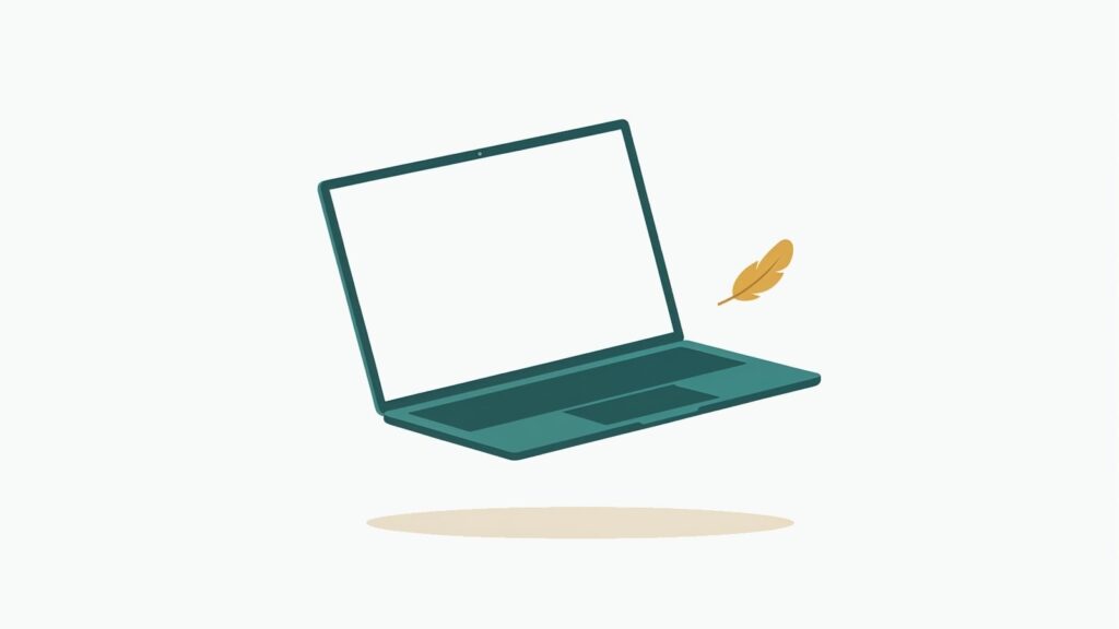 Huawei MateBook D 14 lekki metalowy ultrabook — ilustracja redakcyjna