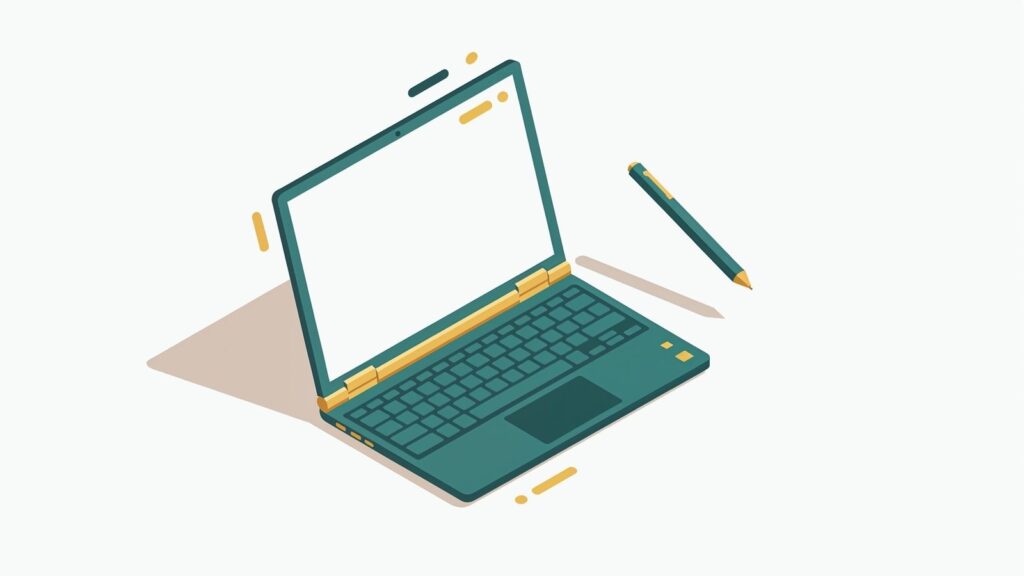 Lenovo Yoga 7 2-in-1 konwertowalny laptop z rysikiem — ilustracja redakcyjna