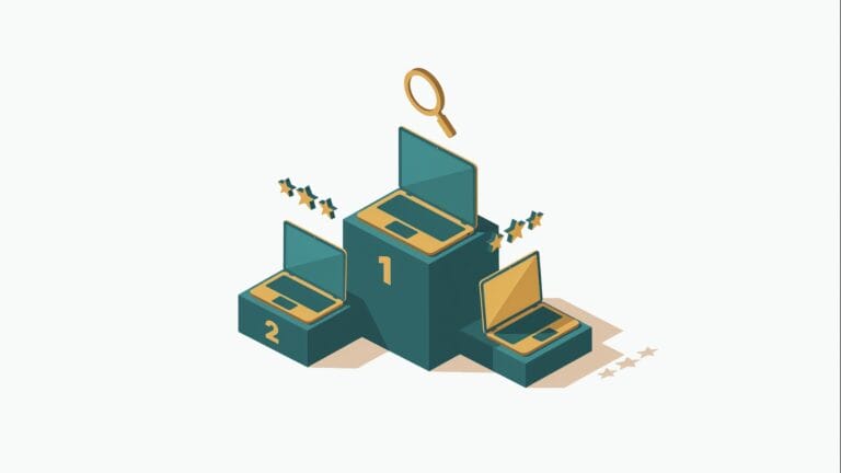 Ranking laptopów 2026 — ilustracja edytorska